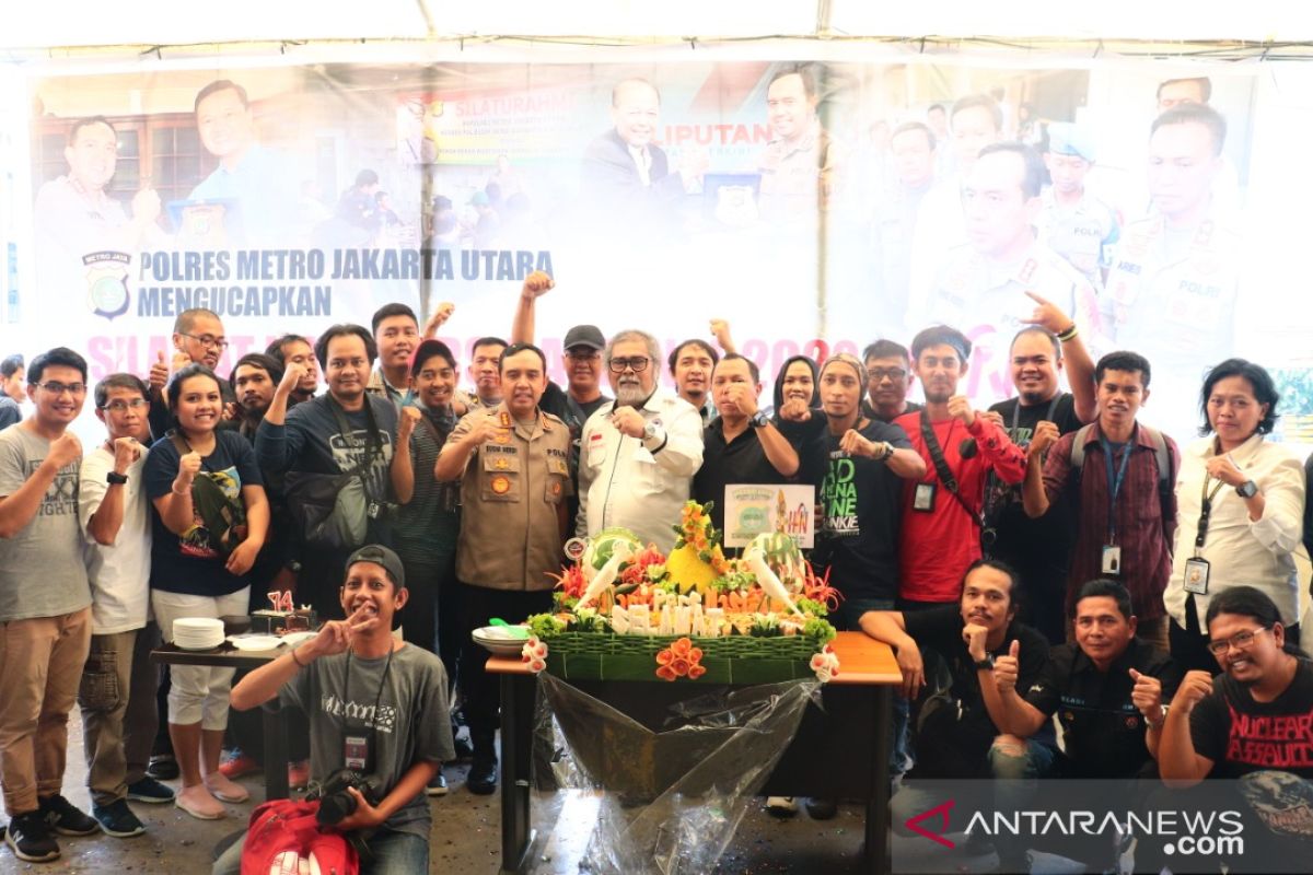 Polres Jakarta Utara dan jurnalis rayakan HPN 2020