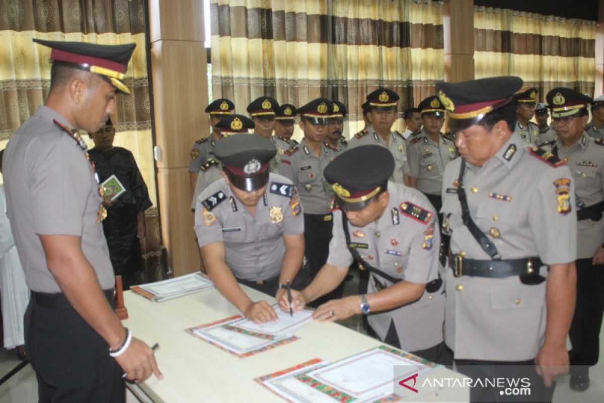 Polres Sigi lakukan sertijab empat pejabat utama