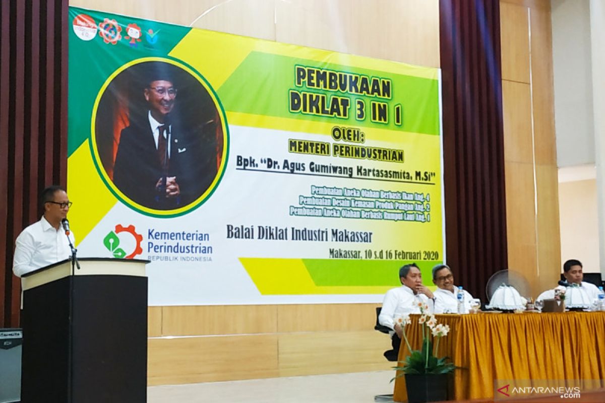 Menteri Perindustrian beri motivasi peserta diklat IKM di Makassar