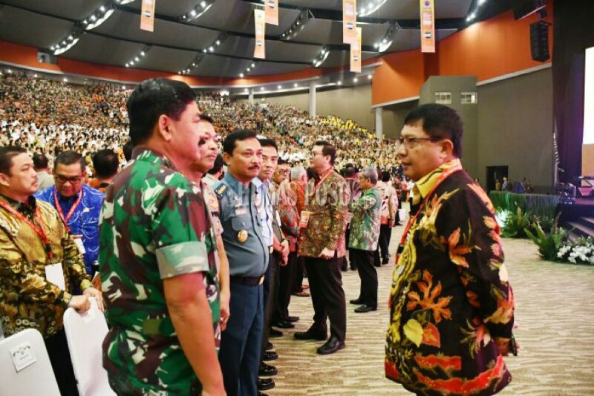 Bupati Poso terima bantuan hibah di Rakornas Penanggulangan Bencana