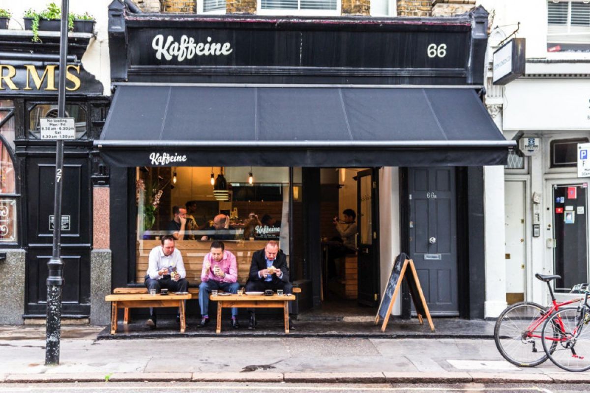 Kedai kopi mandiri di London melonjak 700 persen