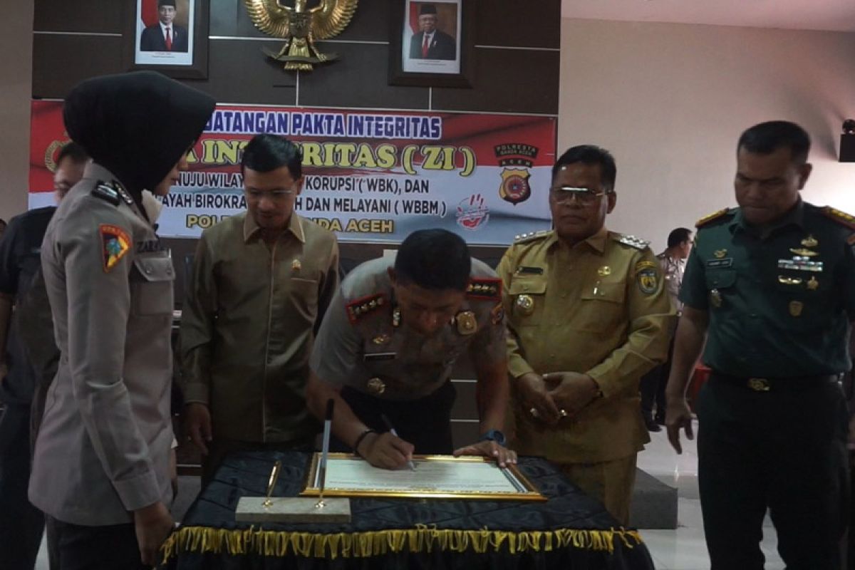 Polresta Banda Aceh canangkan zona integritas bebas korupsi