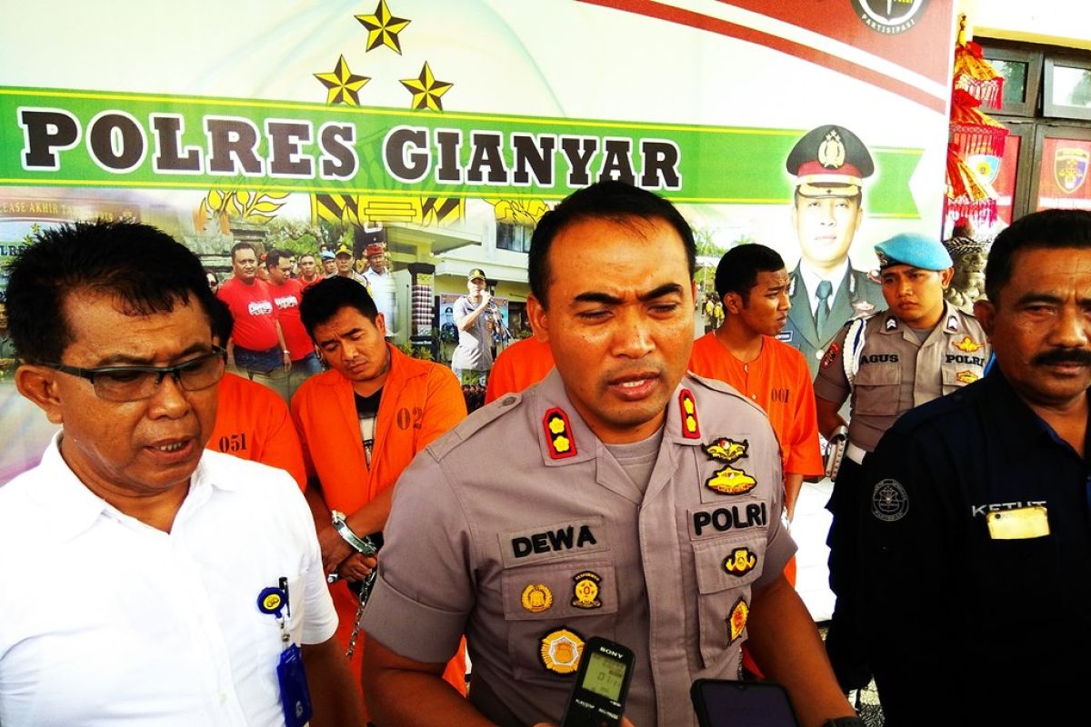 Polres Gianyar tangkap empat tersangka narkoba