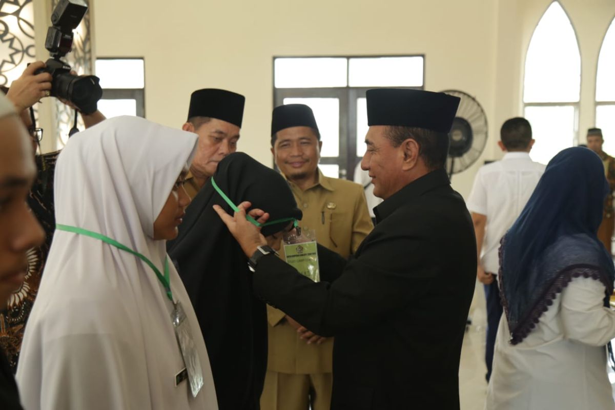 Jelang MTQ, , Gubsu apresiasi Study Camp Qurani Tebing Tinggi