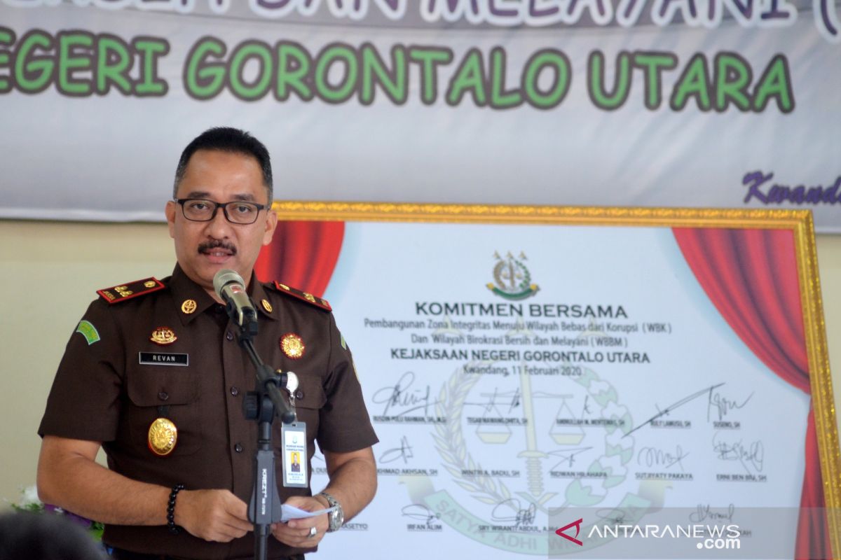 Kejari Gorontalo Utara canangkan Zona Integritas WBK-WBBM