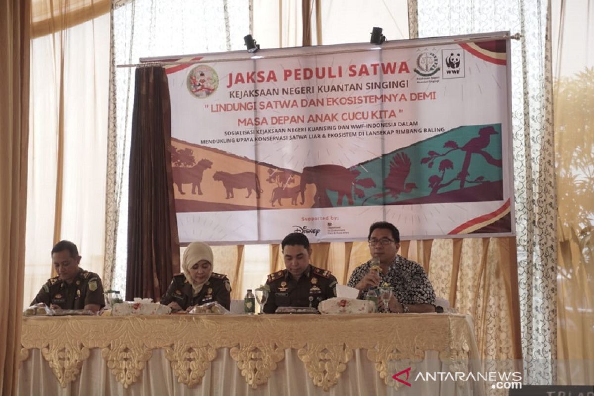 Kejaksaan Negeri Kuansing kolaborasi dengan WWF luncurkan program Jaksa Peduli Satwa