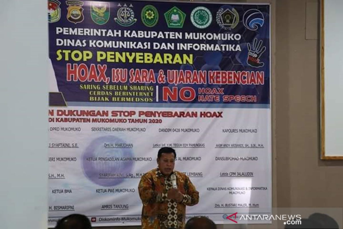 Mukomuko deklarasikan gerakan stop penyebaran informasi hoak