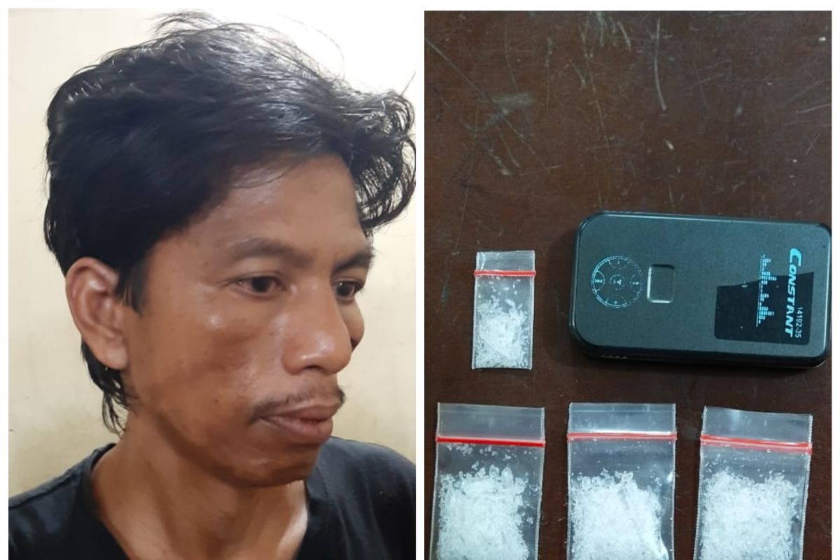Polres Langkat tangkap warga Tanjung Pura miliki 4,02 gram sabu