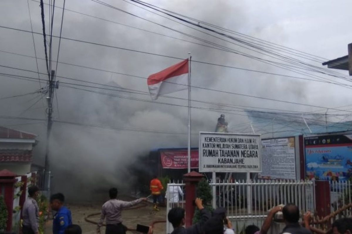 Kemenkumham Sumut: Tidak ada warga binaan kabur saat Rutan Kabanjahe rusuh