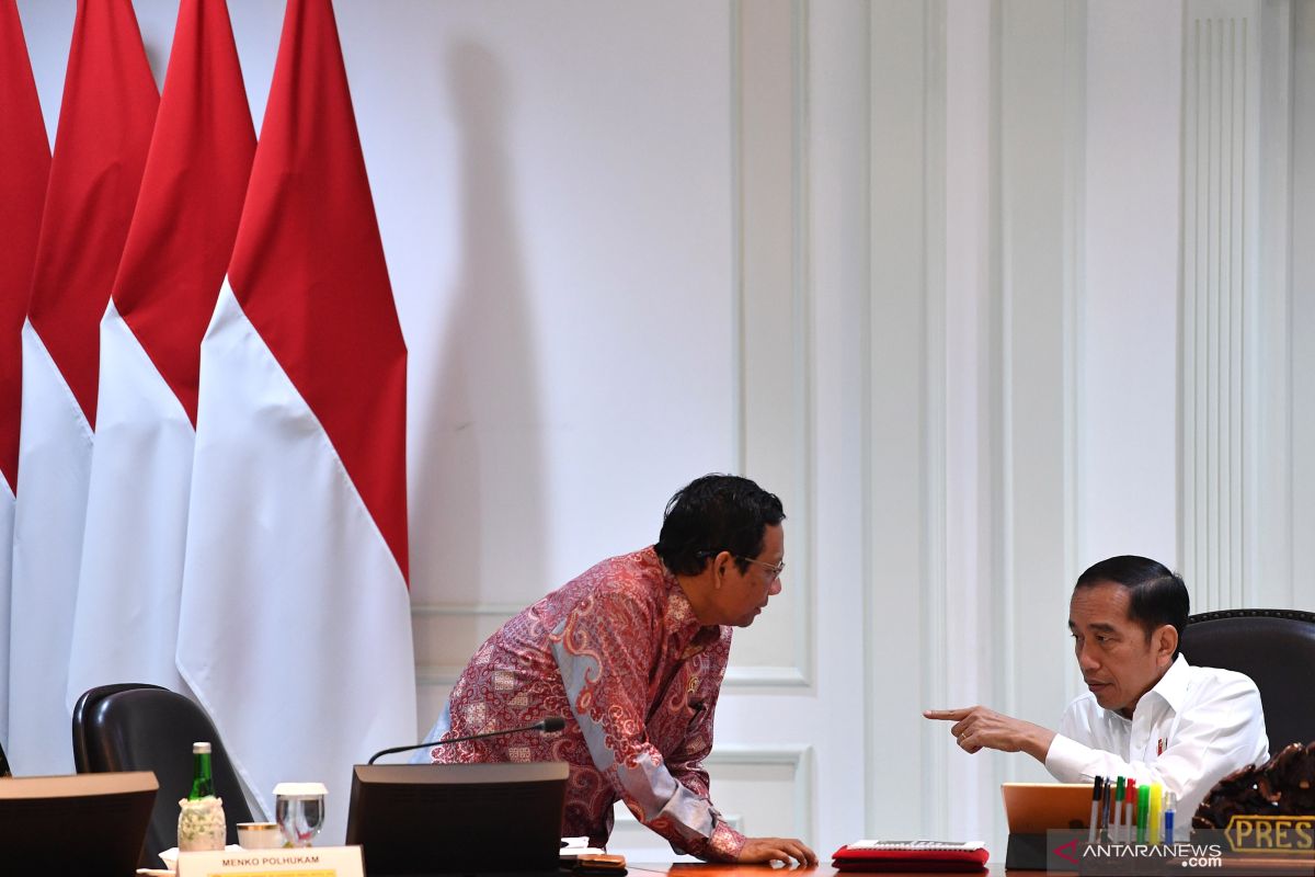 Jokowi tunjuk Mahfud  dan Muhadjir pimpin Gugus Tugas TPPO