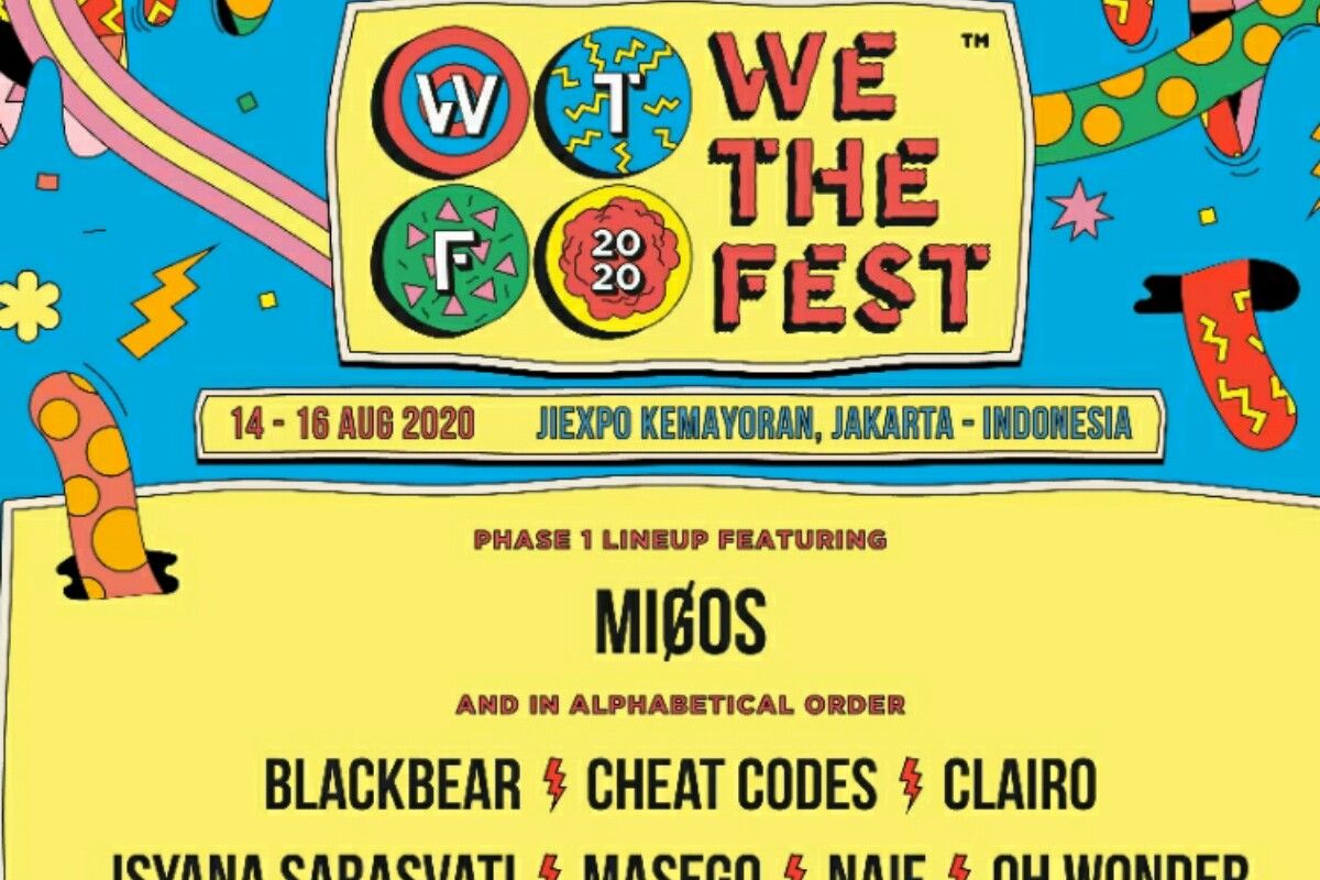 We The Fest 2020 umumkan musisi penampil fase pertama