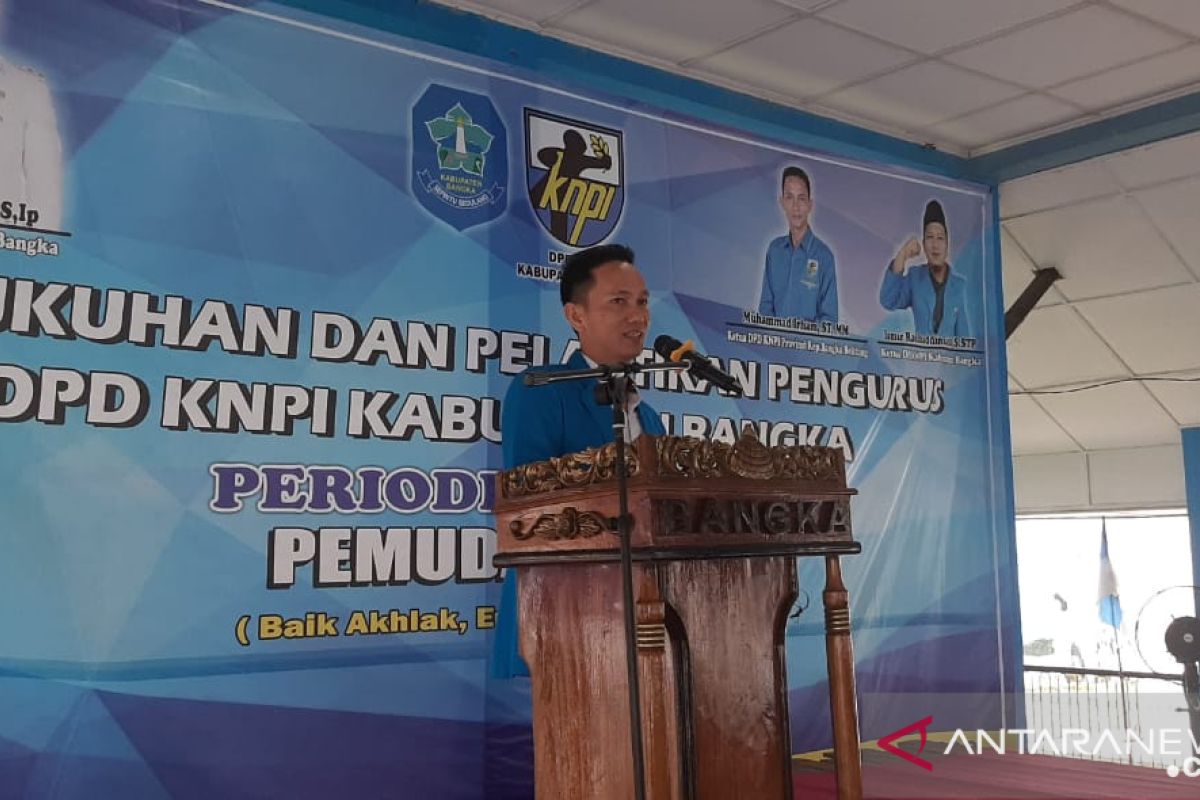 Ketua KNPI Babel lantik pengurus KNPI Bangka periode 2020-2023
