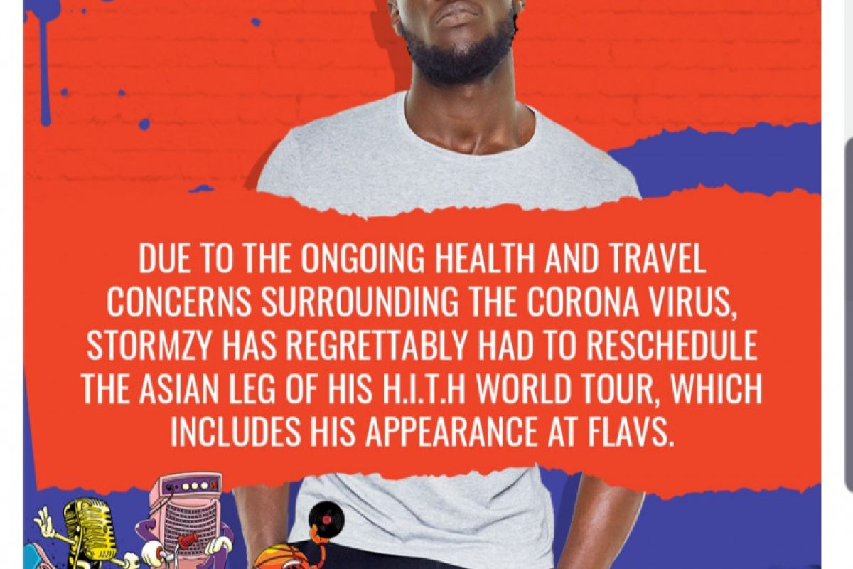 Stormzy batal ke Indonesia karena virus corona