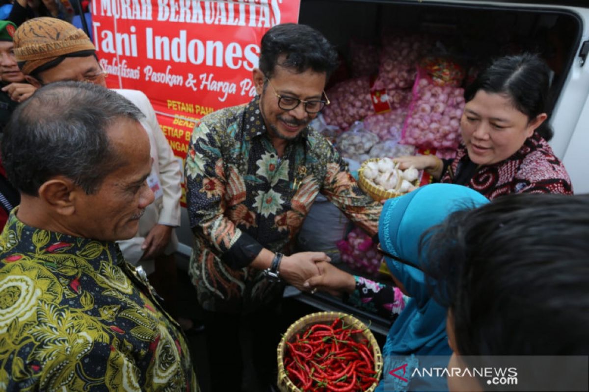 Stabilisasi harga di Solo, Mentan gelontorkan bawang putih dan cabai