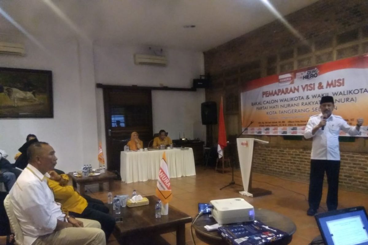 Pemaparan Visi-Misi di Hanura, Muhamad Bakal Batasi Minimarket di Tangsel