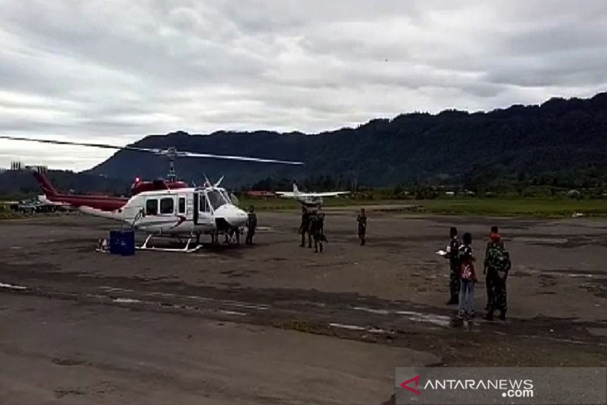 Tim evakuasi helikopter MI 17 tiba di Pegunungan Mandala