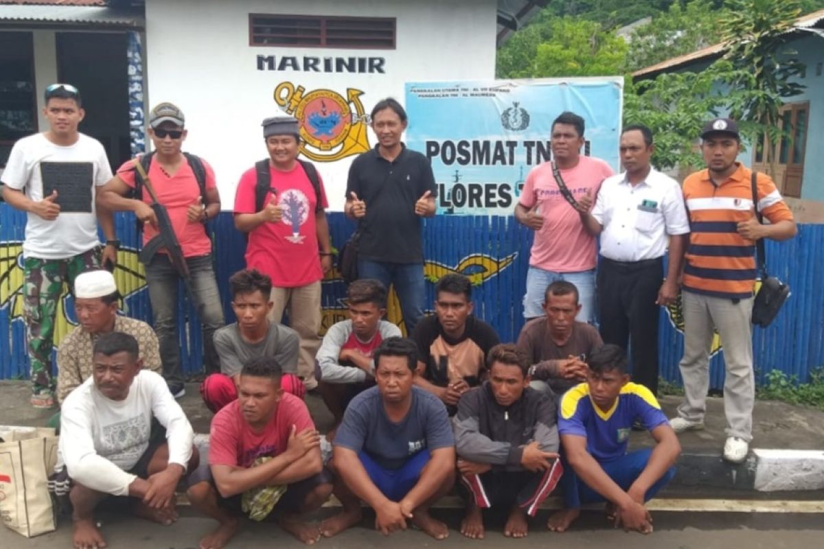 10 nelayan Sikka ditangkap Lanal Maumere