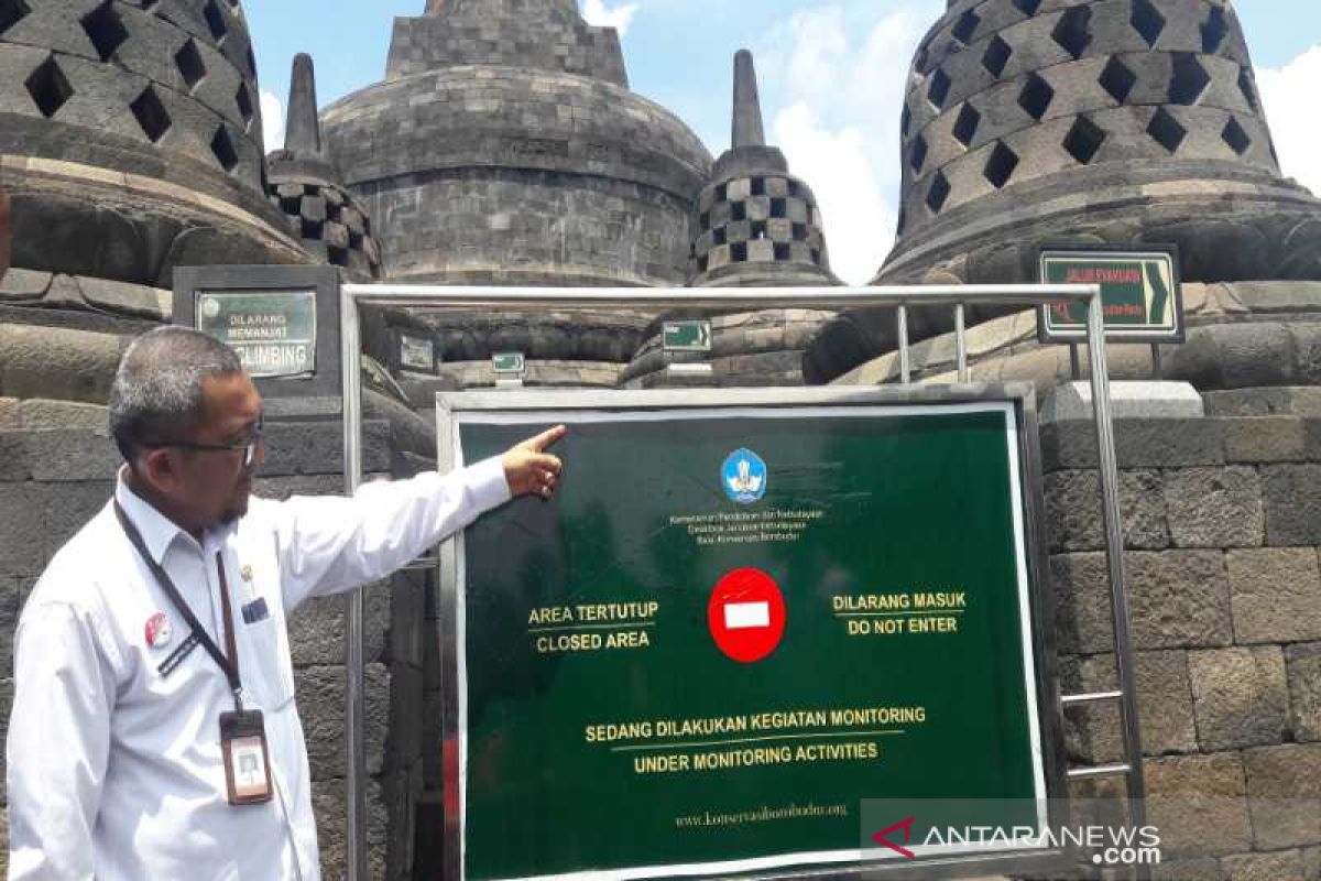 Alami kerusakan, wisatawan Borobudur dibatasi sampai lantai 8