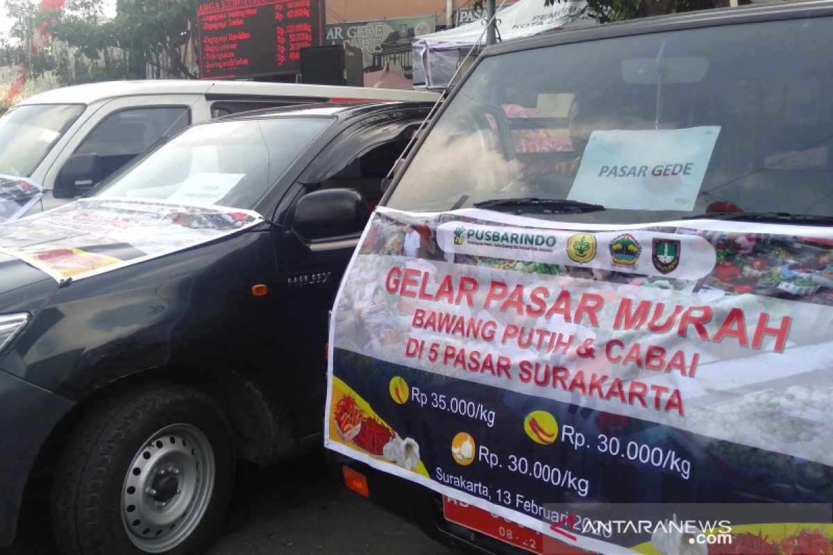 Kementan operasi pasar bawang putih dan cabai hingga harga terkendali