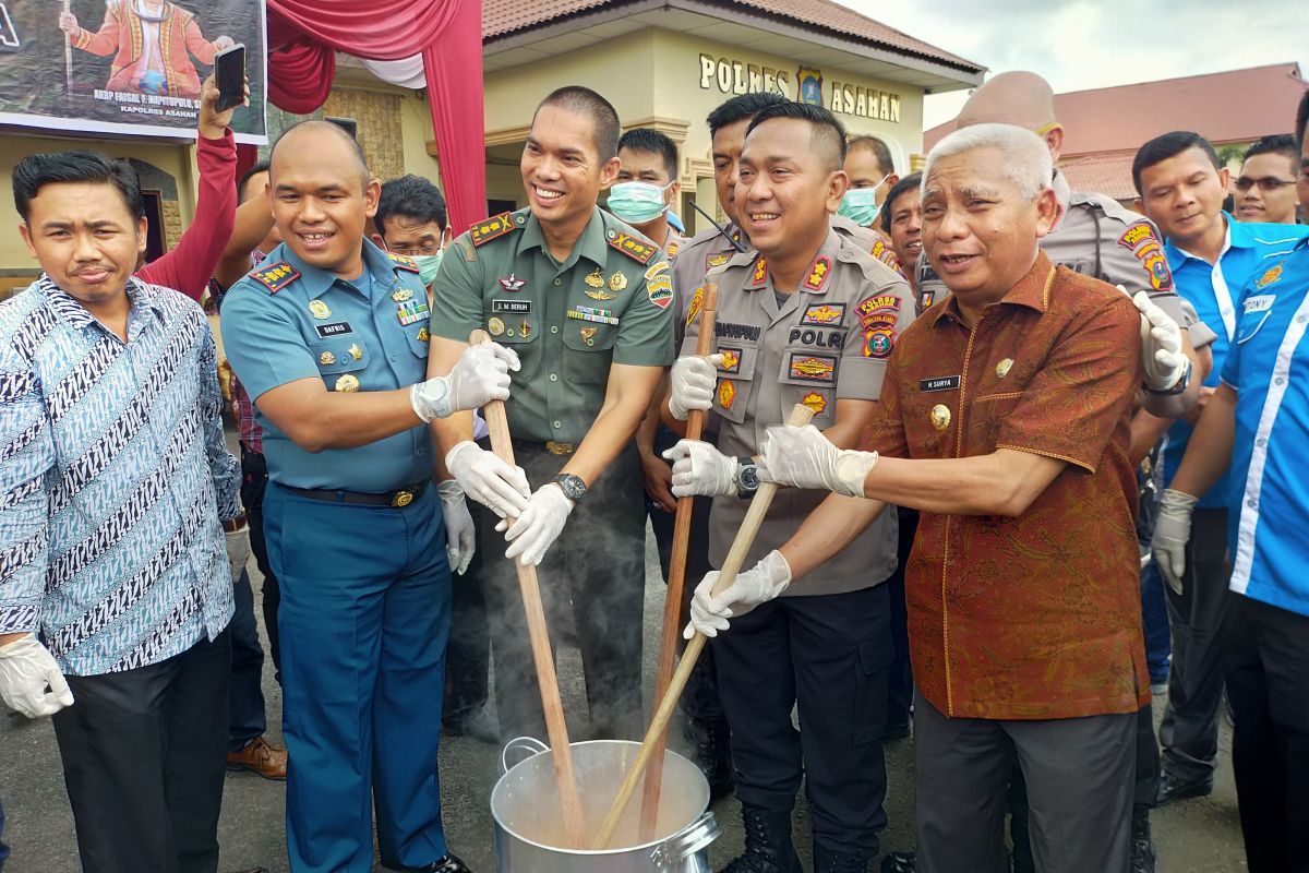 Kapolres Asahan: Pemusnahan narkoba bentuk perang terhadap narkoba