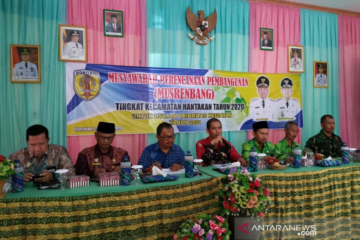 Usulan penanggulangan banjir di sampaikan pada Musrembang kecamatan Hantakan