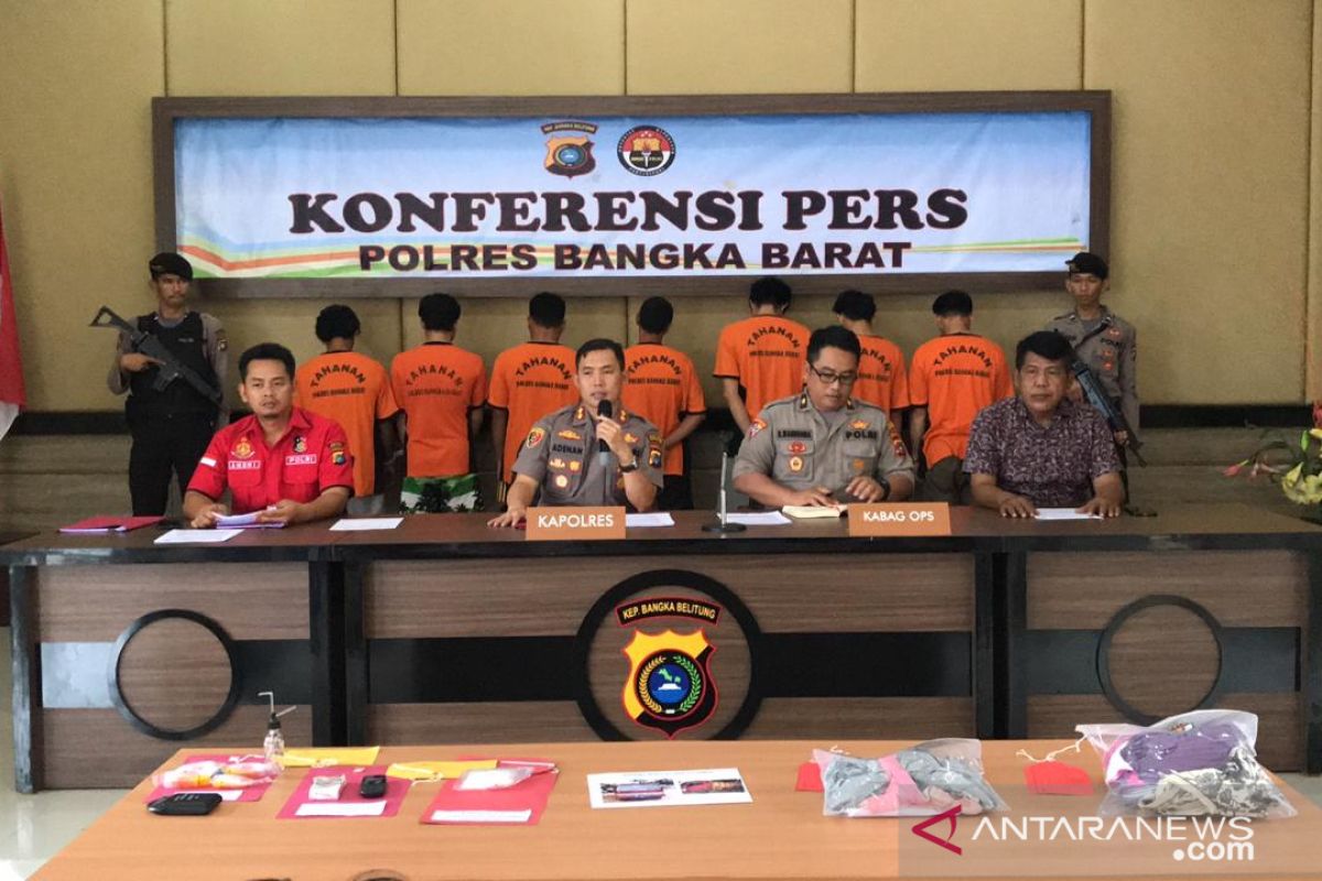 Polres Bangka Barat ringkus tiga pengedar narkoba antarpulau