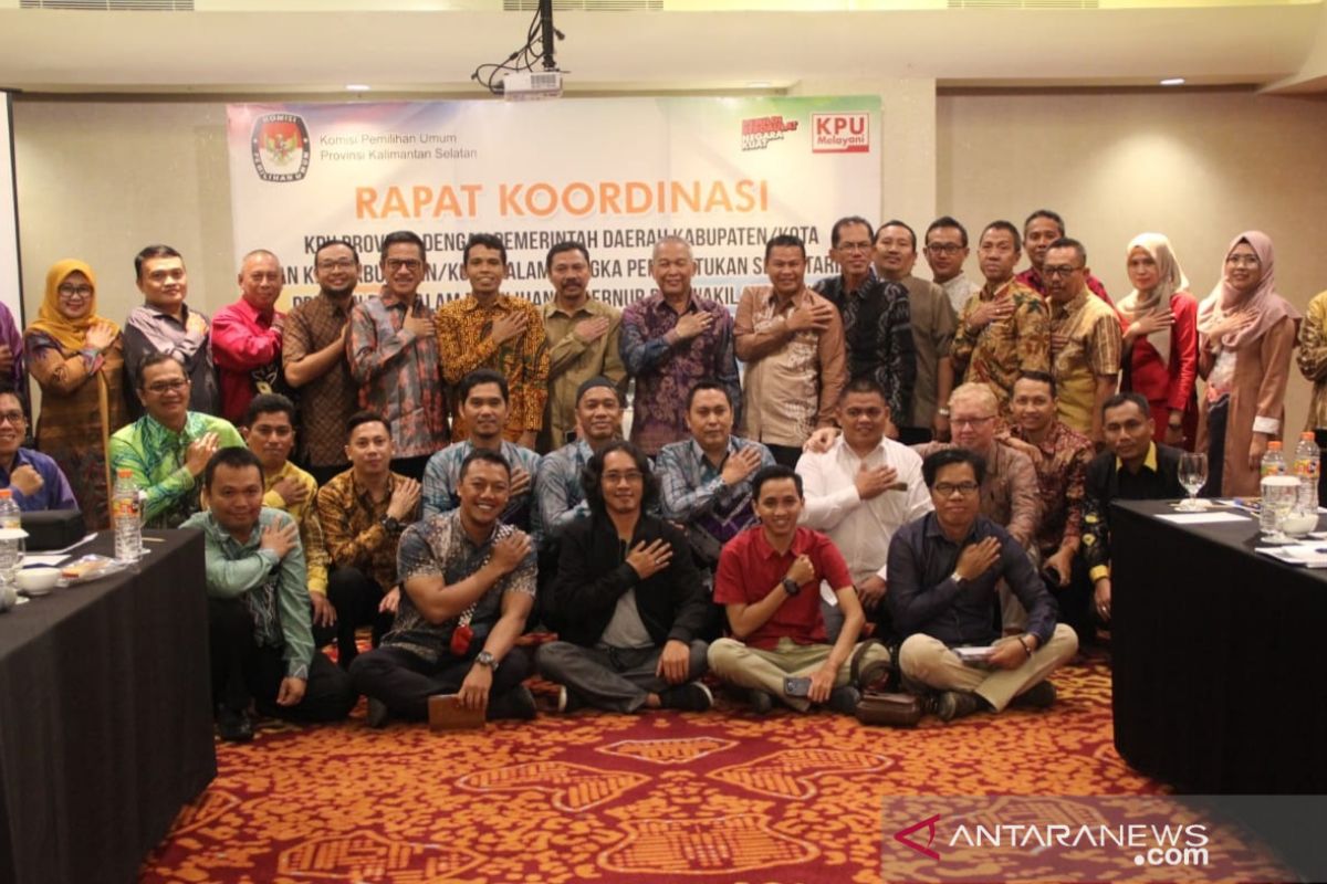 Bupati HST hadiri rakor pembentukan PPK dan PPS untuk Pilkada 2020