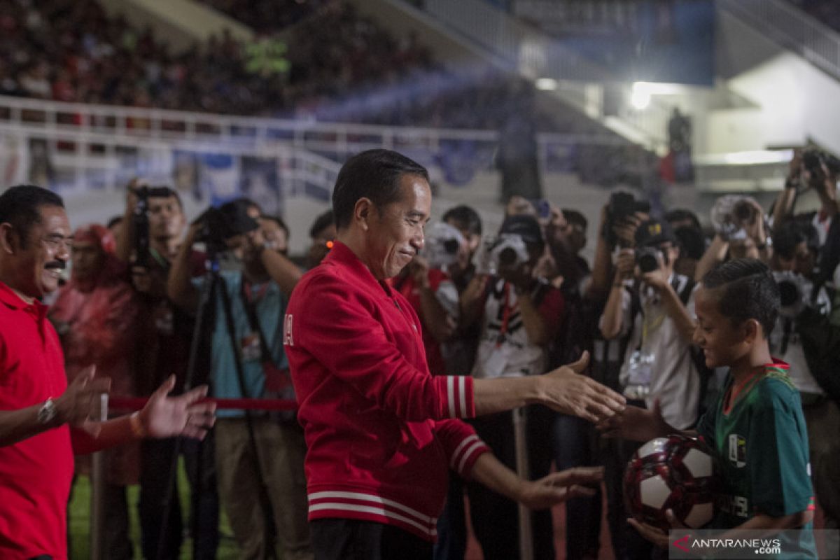 Presiden Jokowi resmikan Stadion Manahan Solo