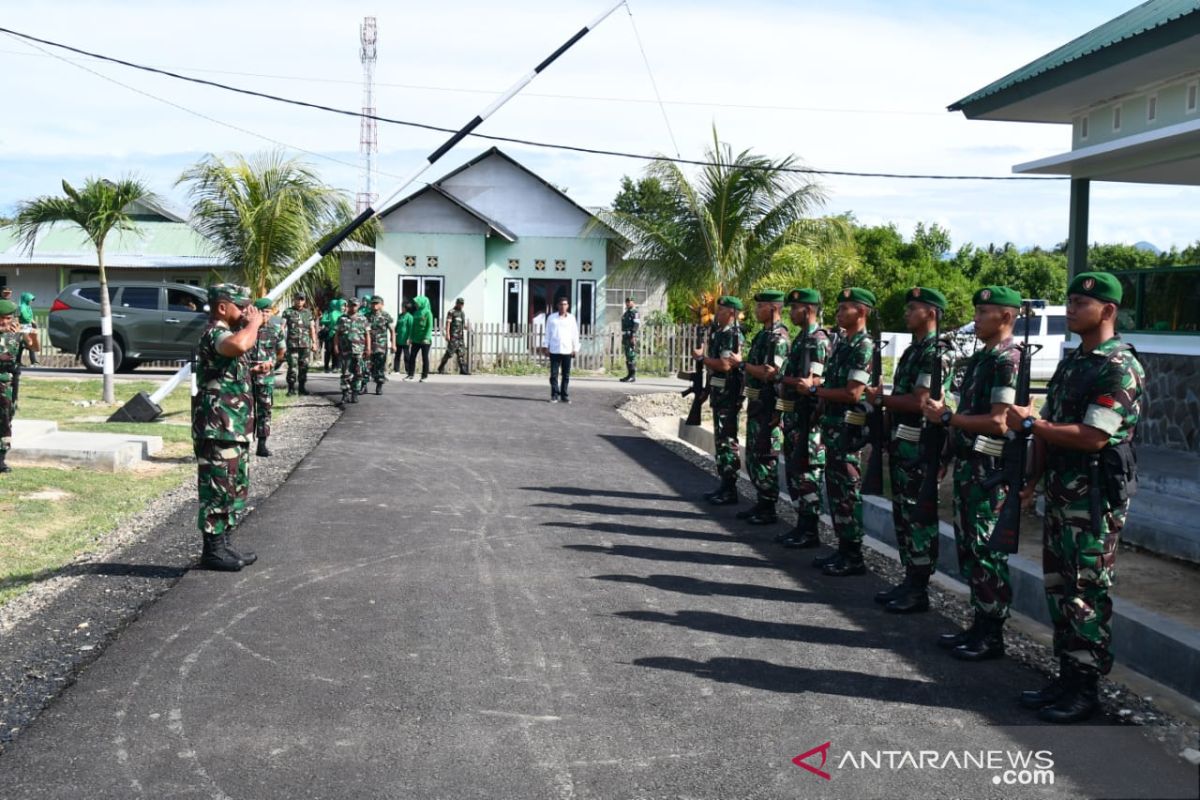 Danrem 133 tinjau lokasi pembangunan Koramil Popayato Barat