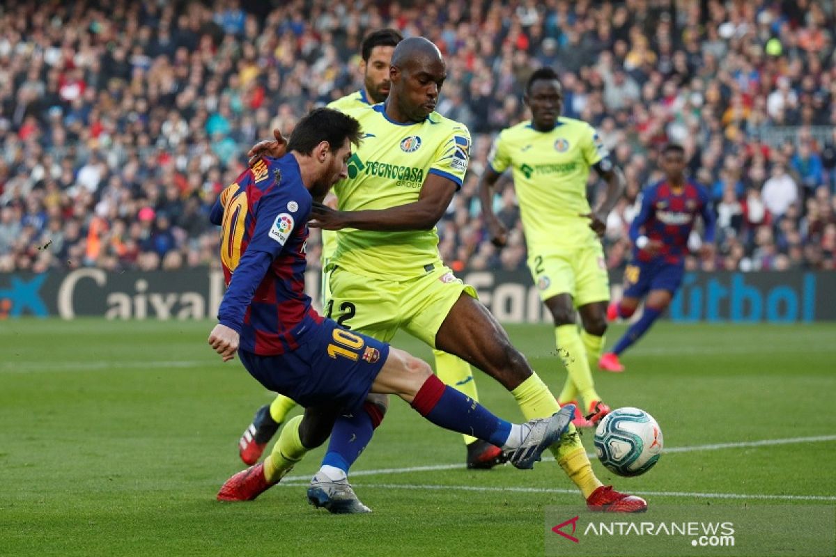 Barcelona vs Getafe, Messi cs susah payah meski menang 2-1