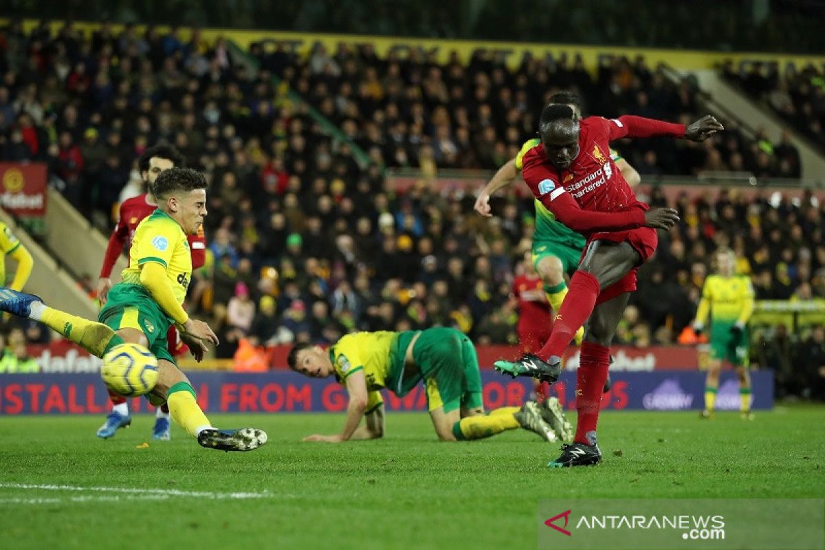 Mane antarkan Liverpool menang di kandang Norwich 1-0