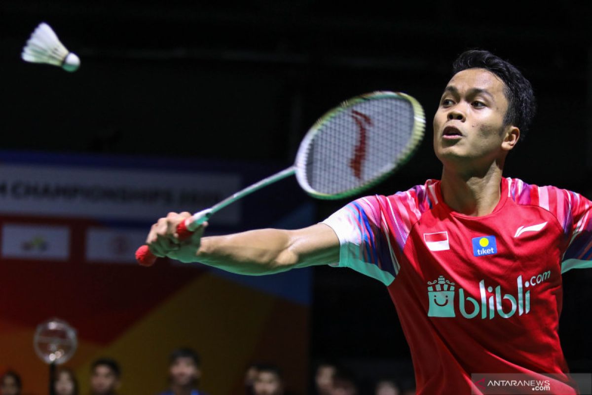 Anthony Sinisuka Ginting segel tiket perempat final Thailand Open