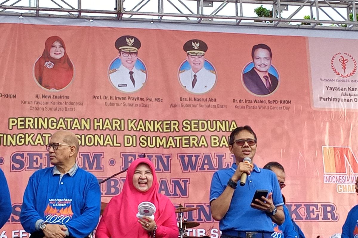 Governor appeal West Sumatra people  to care about cancer