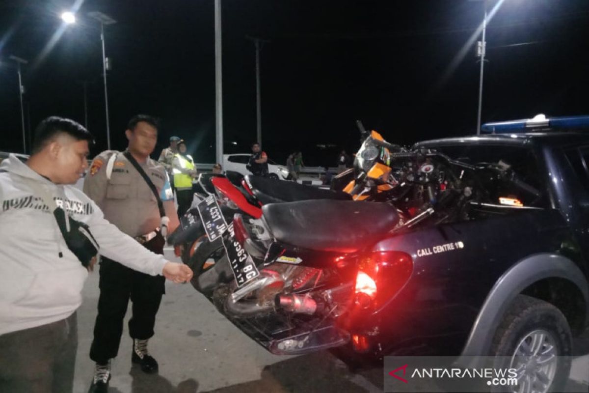 Polres Palu amankan puluhan  motor  balap liar di jalan layang Pantoloan