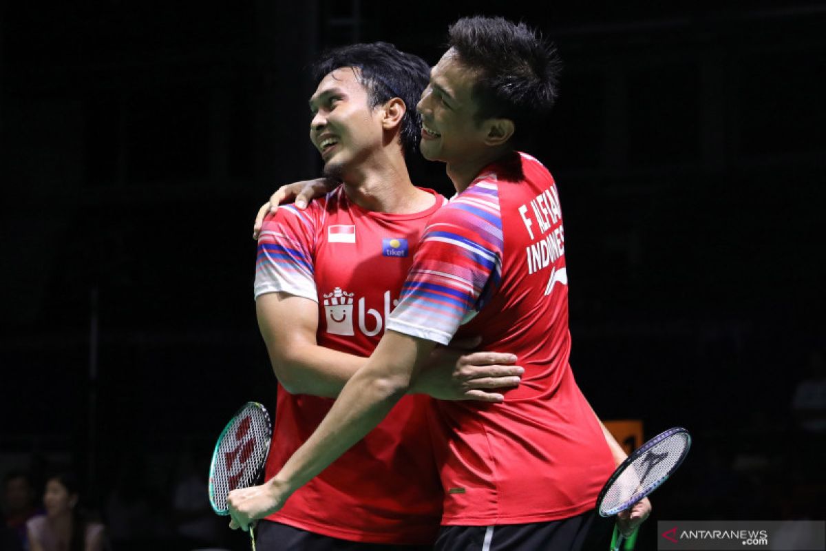 Ahsan/Fajar bawa Indonesia juarai Badminton Asia Team Championships