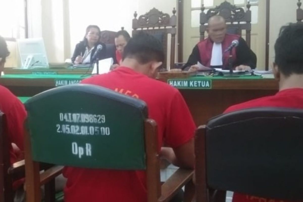 PN Medan hukum tiga kurir sabu 12  tahun penjara