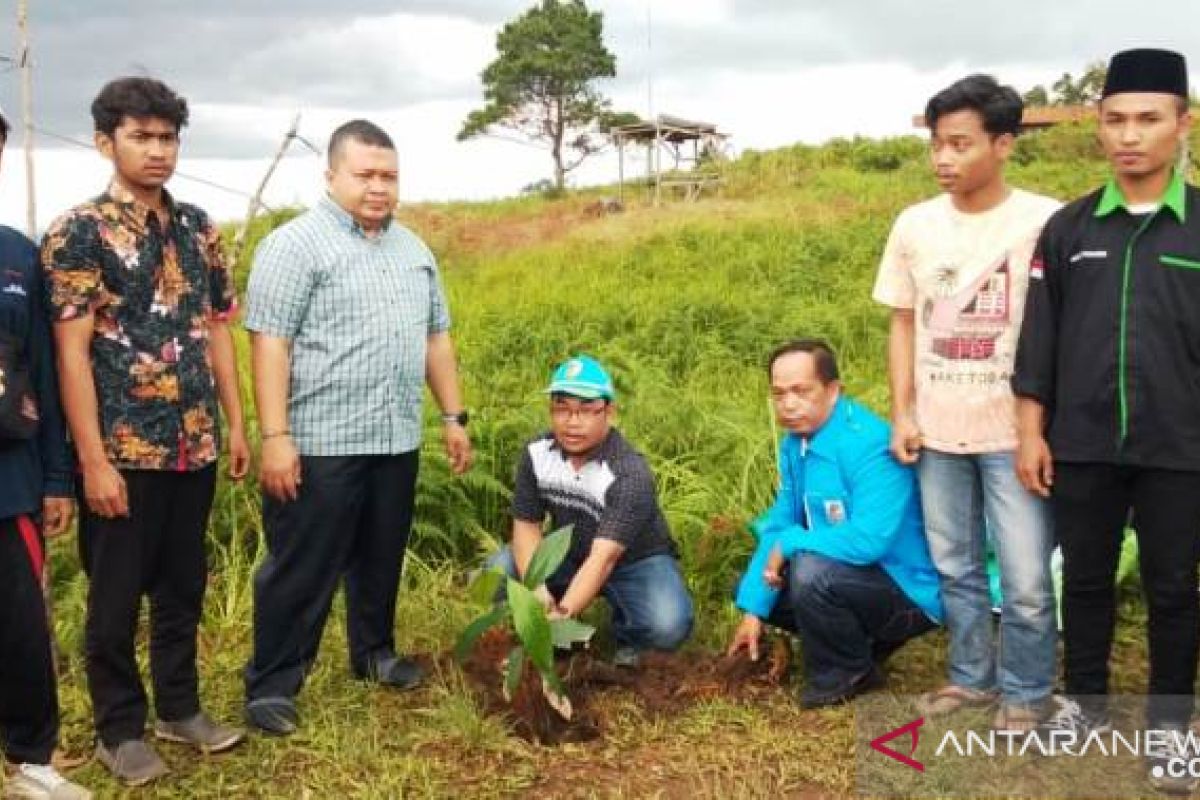 KNPI Tapsel tanami Tor Simago-mago dengan ribuan pohon