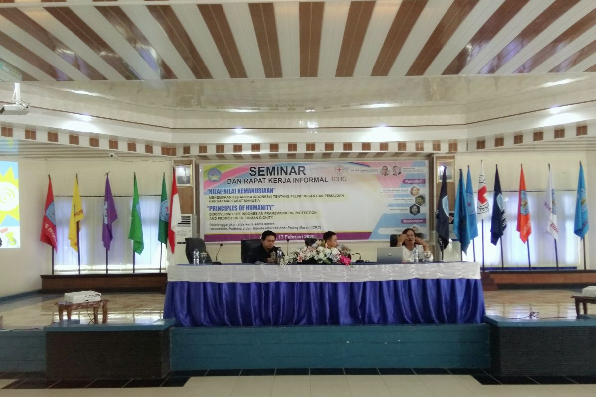 ICRC seminarkan 10 nilai kemanusiaan hukum humaniter internasional di Unpatti Ambon