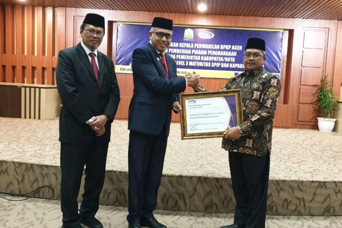 Berkinerja baik, Aceh Barat raih dua penghargaan dari BPKP pusat
