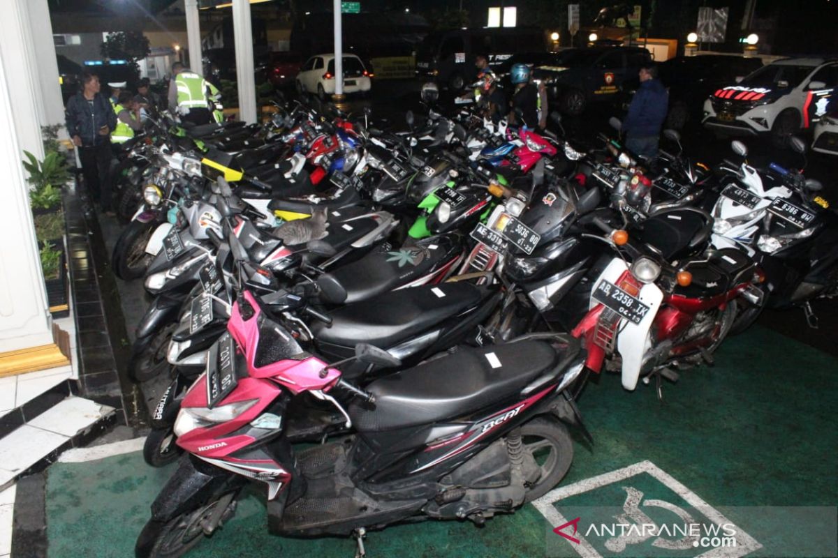 Puluhan kendaraan disita Polres Sukabumi Kota dalam sehari