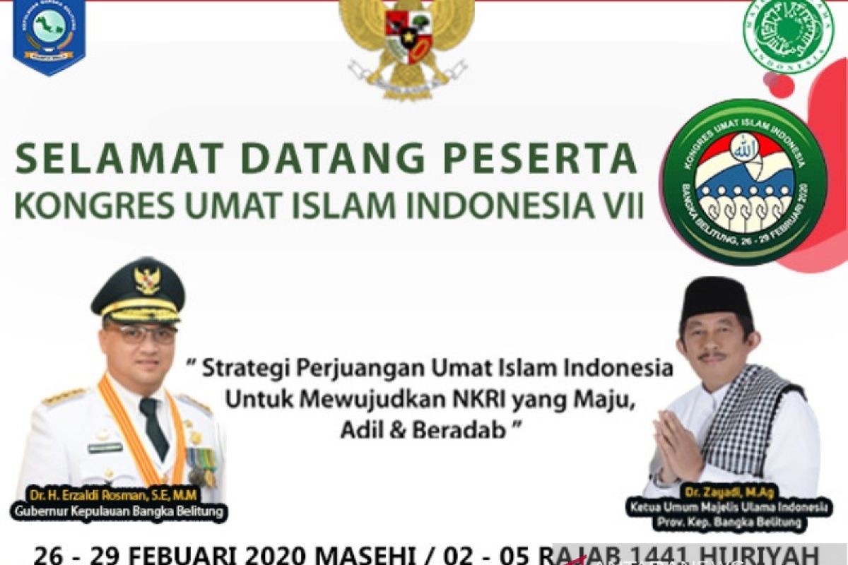Babel siap sukseskan Kongres Umat Islam Indonesia VII Tahun 2020