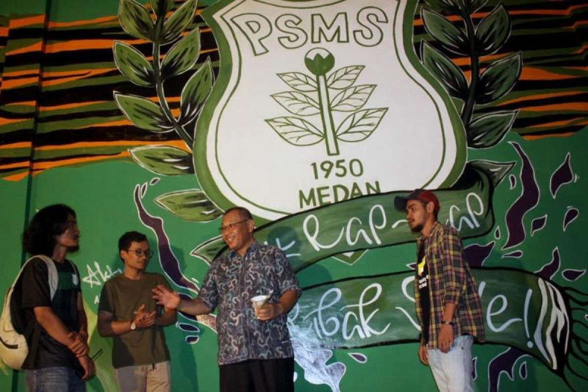 Pemkot Medan apresiasi mural di Stadion  Teladan