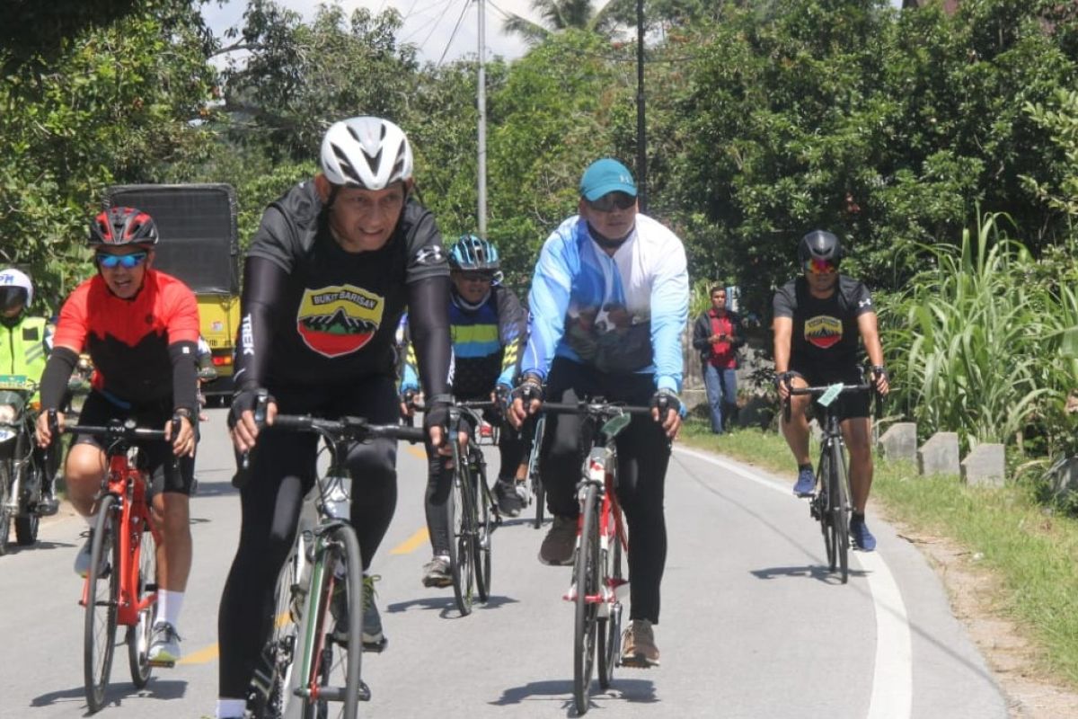 Pangdam I/BB jajal rute Gowes Ranah Minang sejauh 104 Km