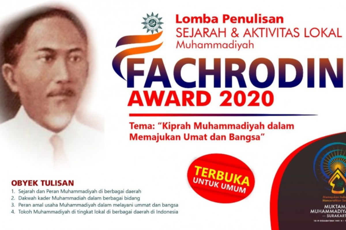 Muhammadiyah gelar lomba penulisan Fachrodin Award 2020