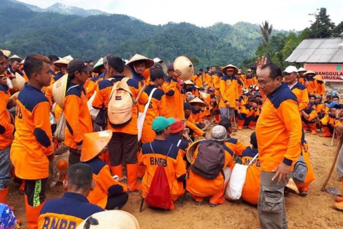 BNPB tanam vetiver di Taman Nasional Gunung Halimun Lebak