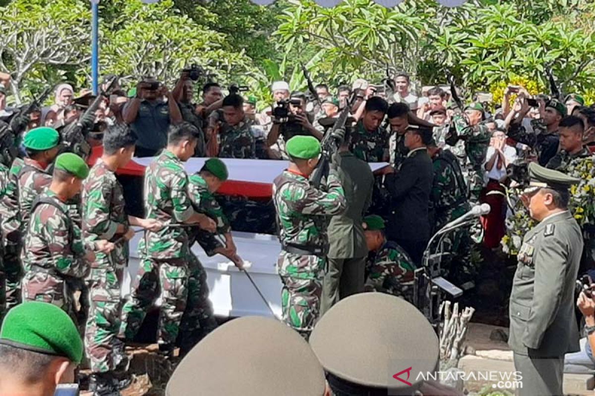 Satu prajurit korban kecelakaan Mi-17 dimakamkan di Banyumas