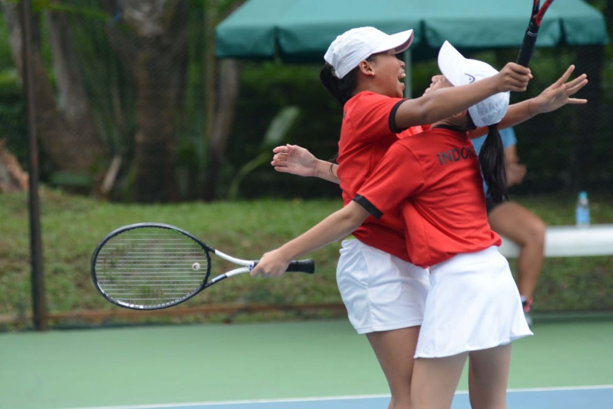 Tim tenis putri Indonesia puncaki klasemen kualifikasi Asia/Oseania WJTC