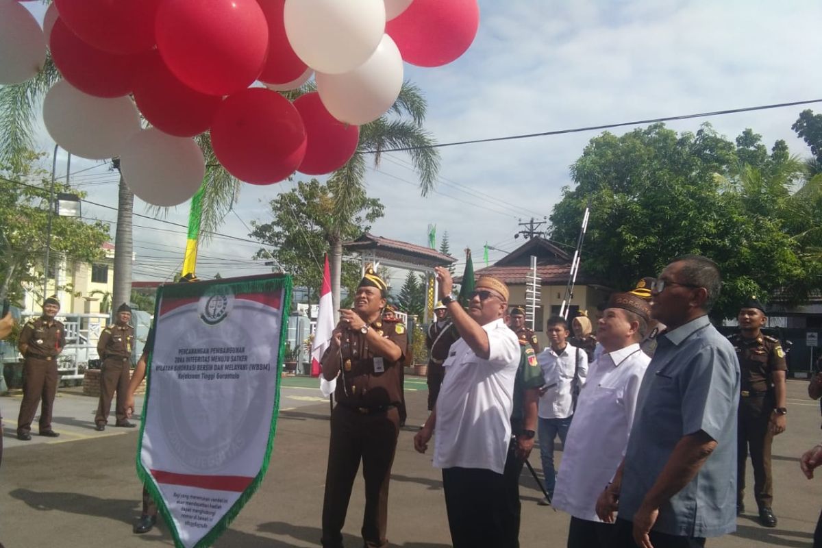 Kejaksaan Tinggi Gorontalo canangkan zona integritas Wilayah Bebas Korupsi