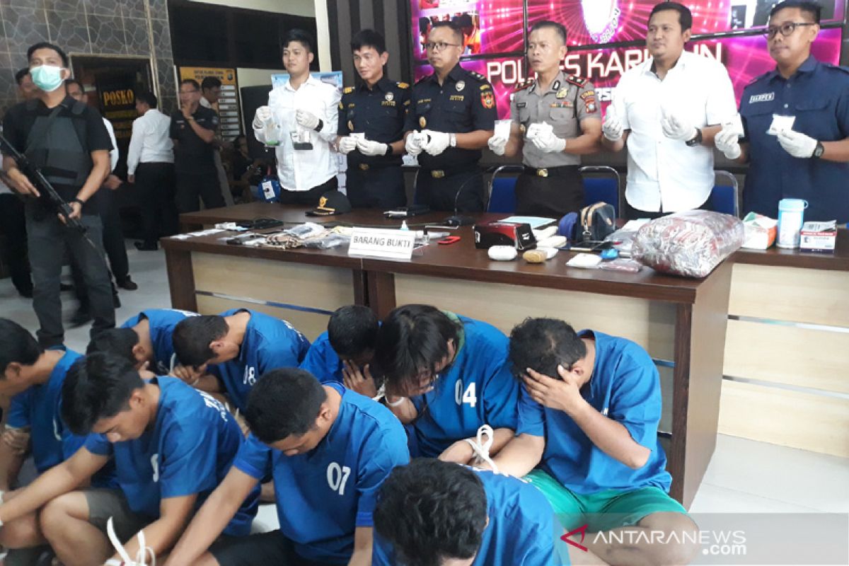 Polres Karimun tangkap 18 tersangka kasus narkoba sejak Januari