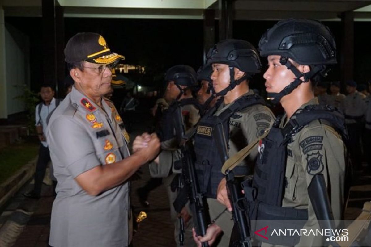 101 personel Brimob Gorontalo latihan di Jawa Barat